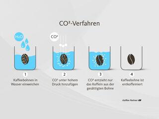 Co2-Methode löst Koffein aus der Kaffeebohne