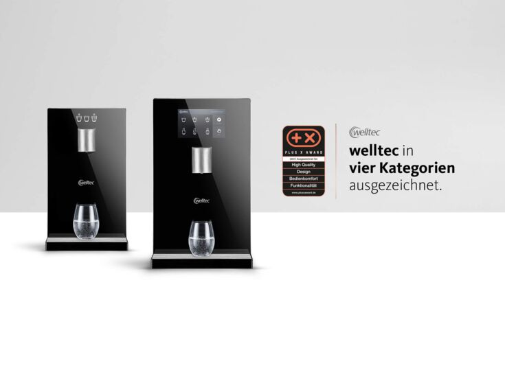 Award for the water dispenser from Kaffee Partner and welltec