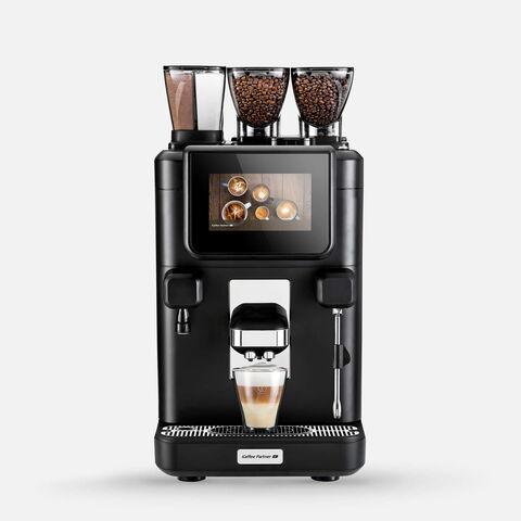 Kaffeemaschine "Barista Ultima" von Kaffee Partner auf grauem Hintergrund