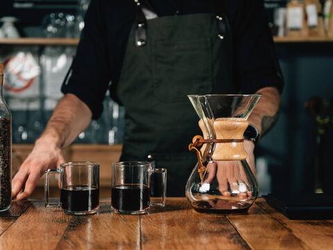 Fertiger Kaffee aus der Chemex